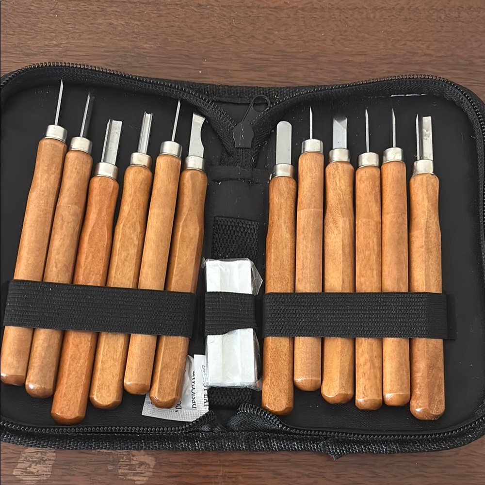 Wood Handle Carving Tool Set
